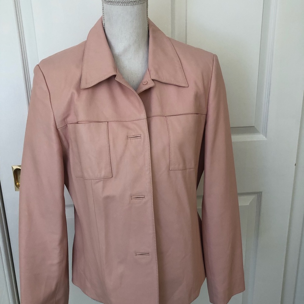 Talbots leather jacket